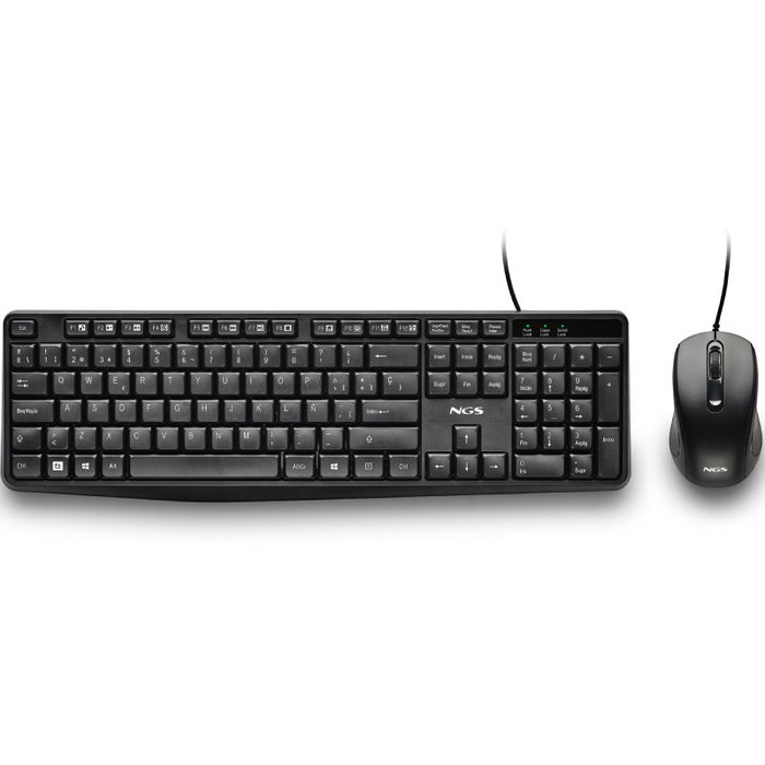 NGS Cocoa KIT V2 Teclado y Ratón USB Negro